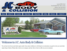 Tablet Screenshot of jcautobodyinc.com